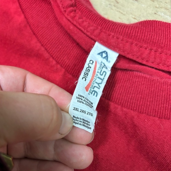 Styx World Tour Band Tee Shirt Red 2X - Picture 3 of 8